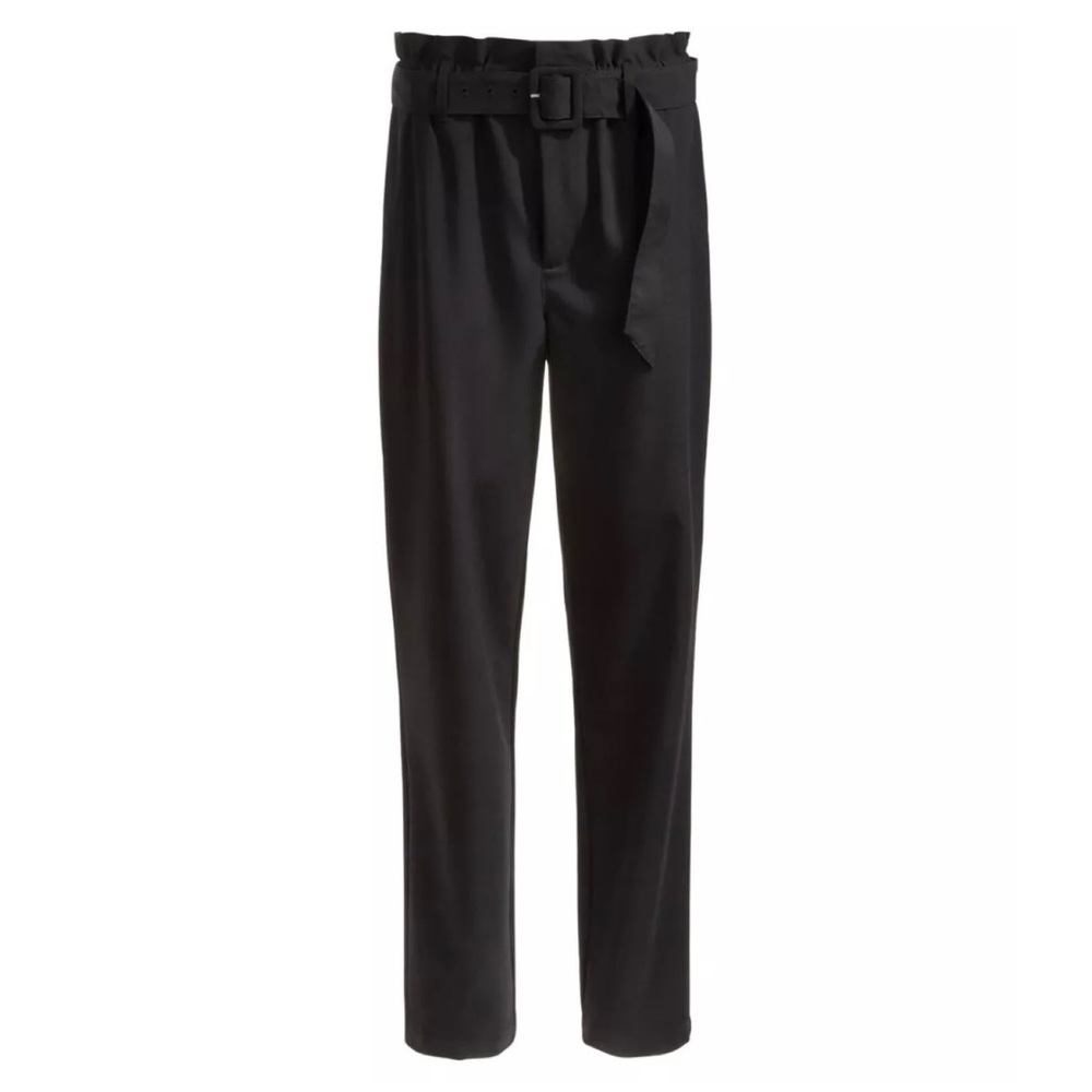 Danielle Bernstein For Macy’s “WeWoreWhat” Paperbag Waist Black Pants XL NWT - Picture 6 of 8